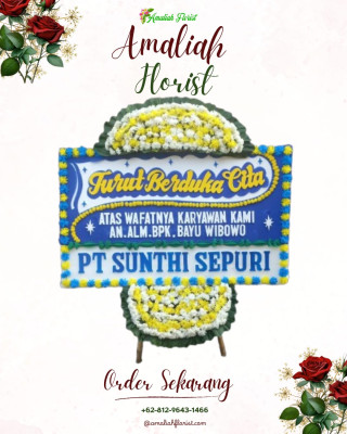 Papan Bunga Duka di Minomartani