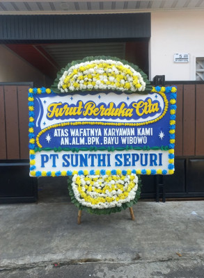 Papan Bunga Duka di Minomartani
